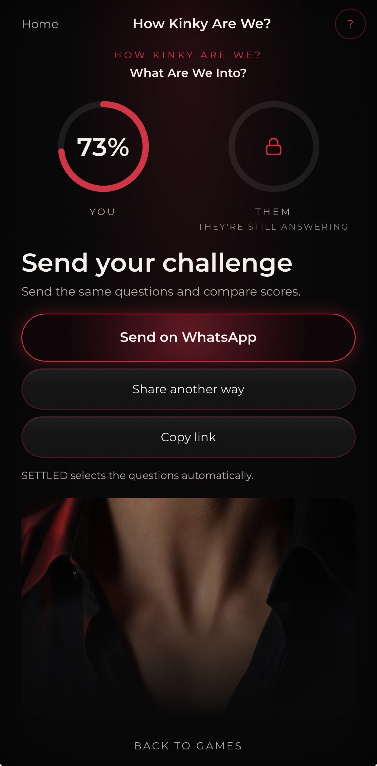 Send your challenge. Your score is in. Theirs is still locked.